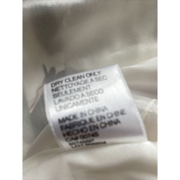 JS Collections Pale Multi Floral Print 100% Silk Button Front Jacket 8P - Picture 10 of 10